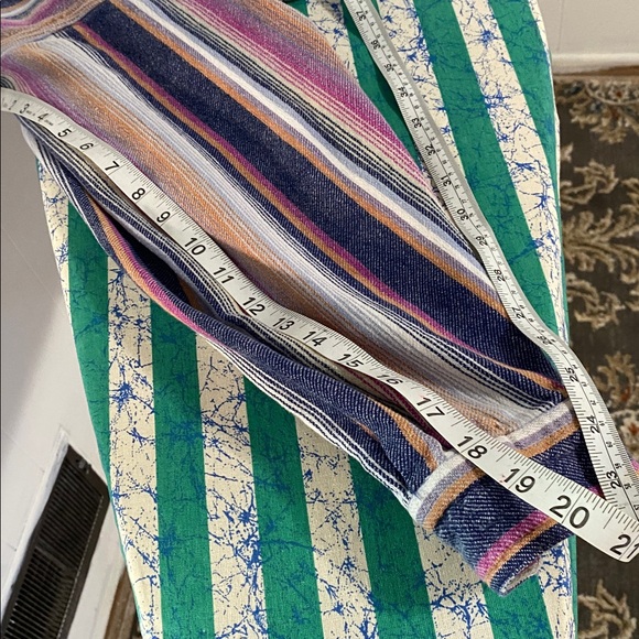 90’s Point Zero Multicolor Striped Flannel Shirt with Gray Hood XL - Picture 8 of 9